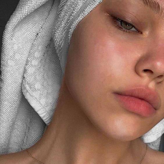 hydrated skin and lips