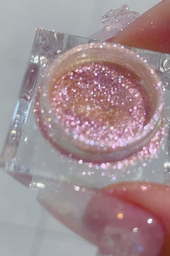 sparkly pink silver eyeshadow space cowboy