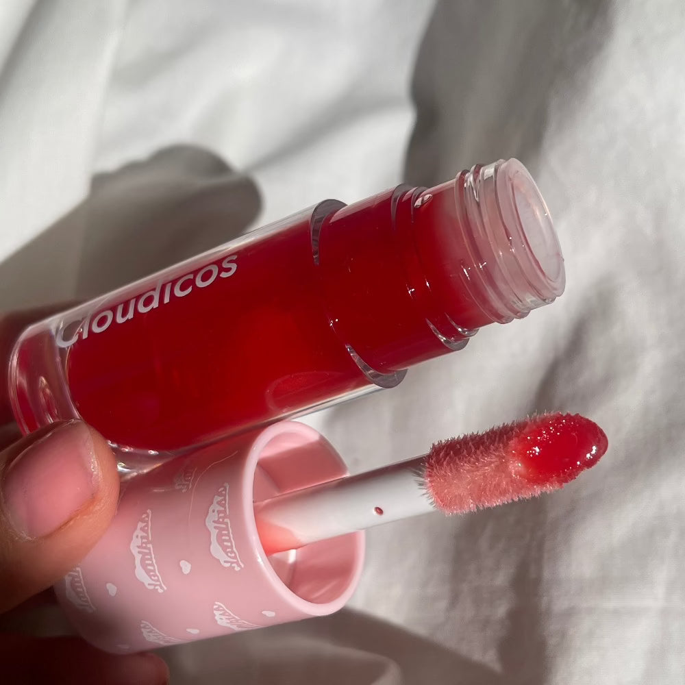 red lip gloss lip oil