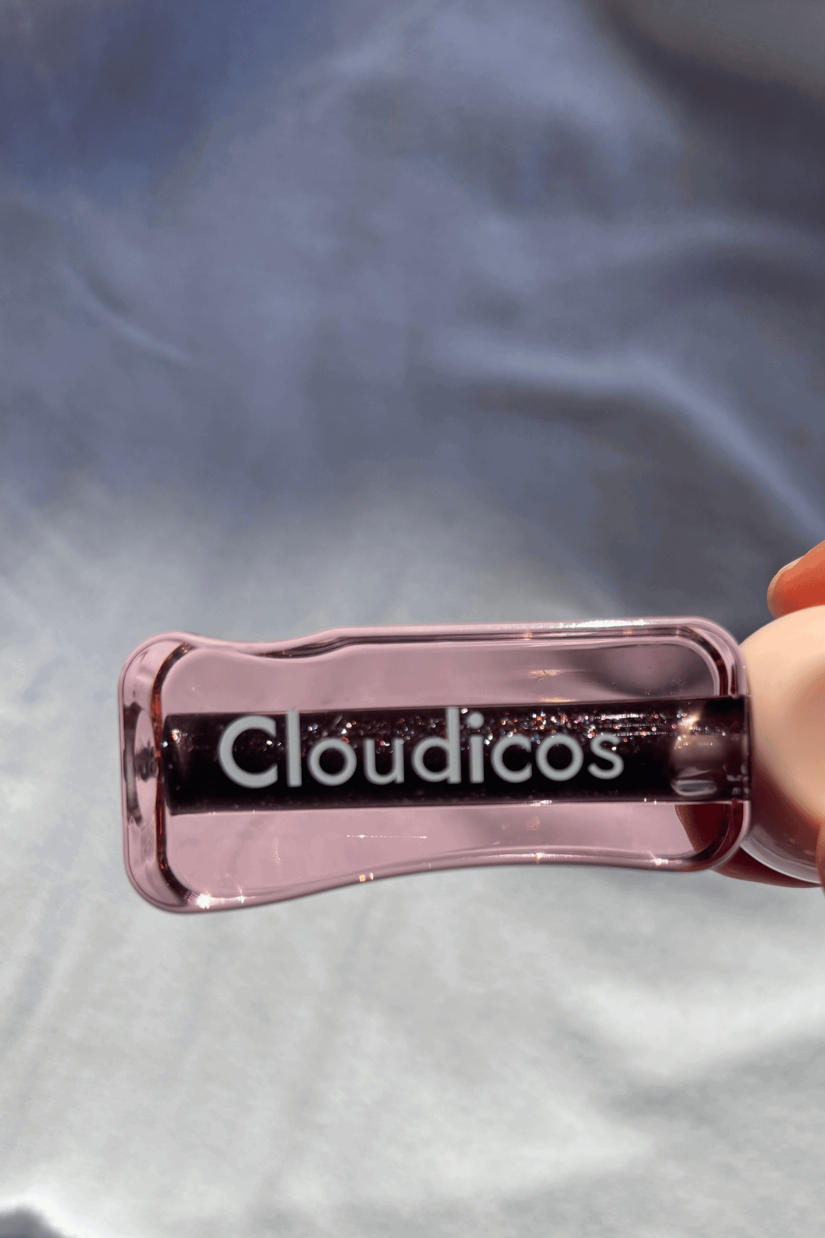 glittery black lip stain