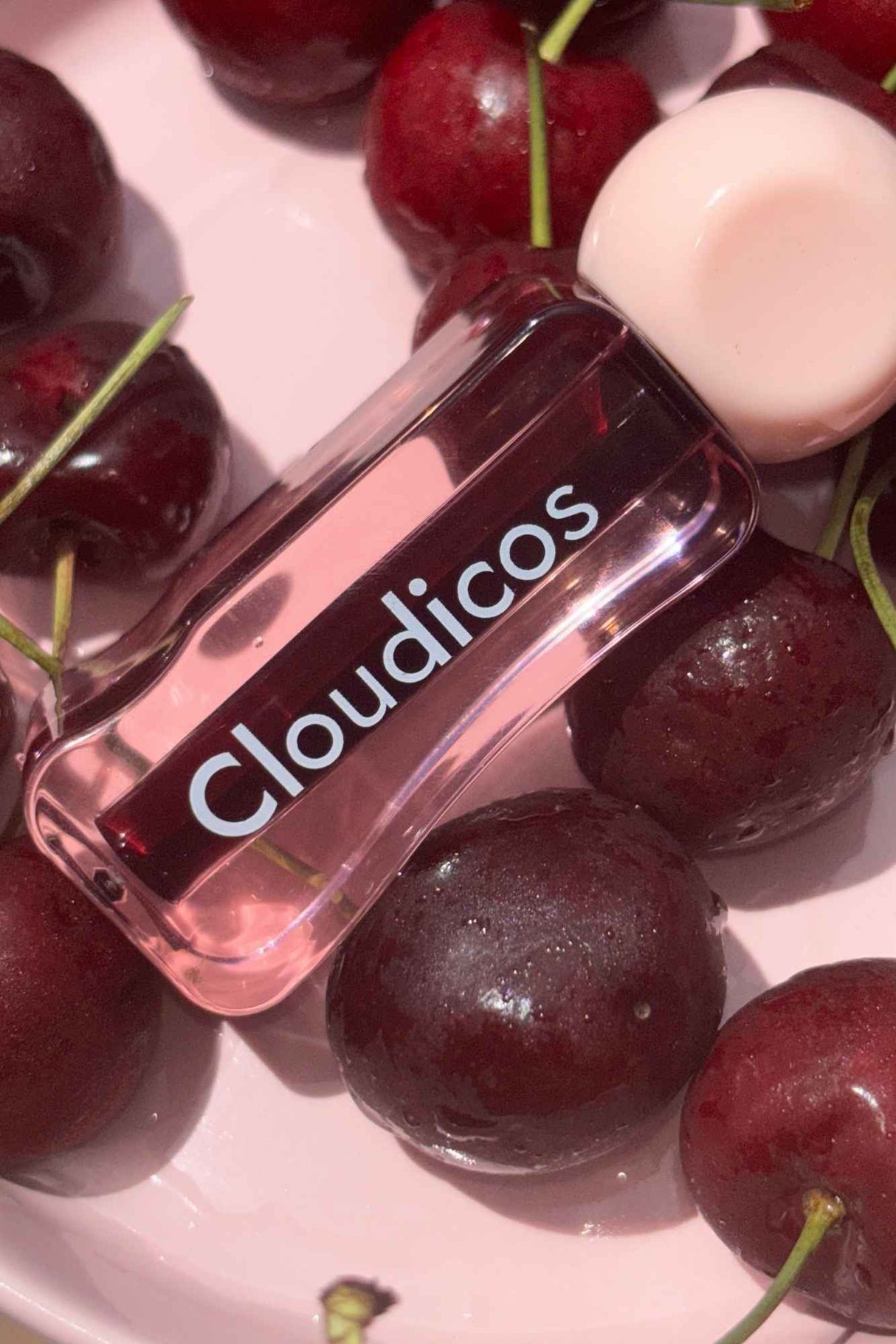 dark black cherry lip tint aesthetic