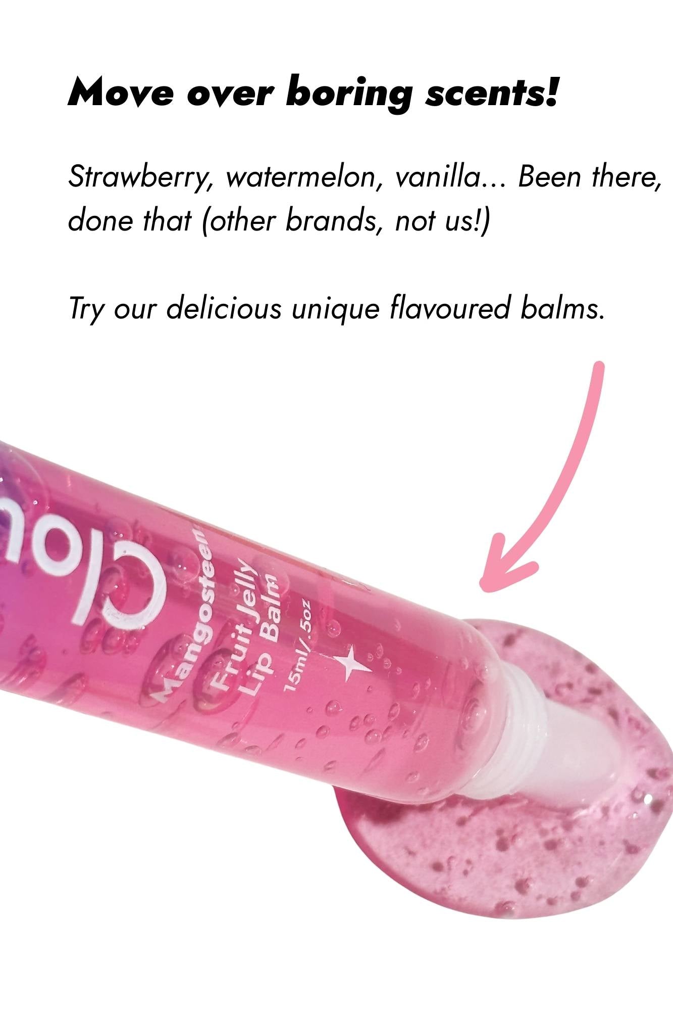 clear glossy lip balm