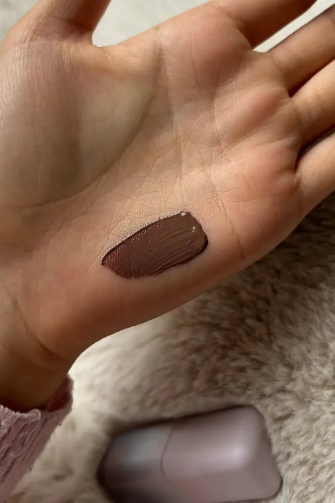 cool toned liquid bronzer swatched
