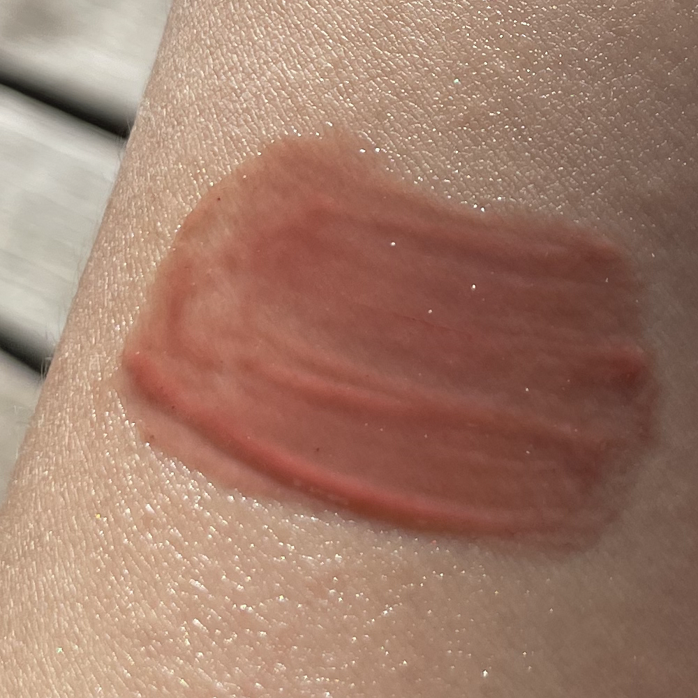 burnt cherry copper red lip gloss swatch