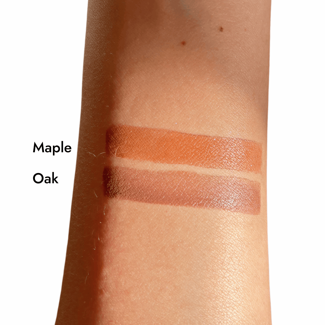 liquid bronzer shades swatched