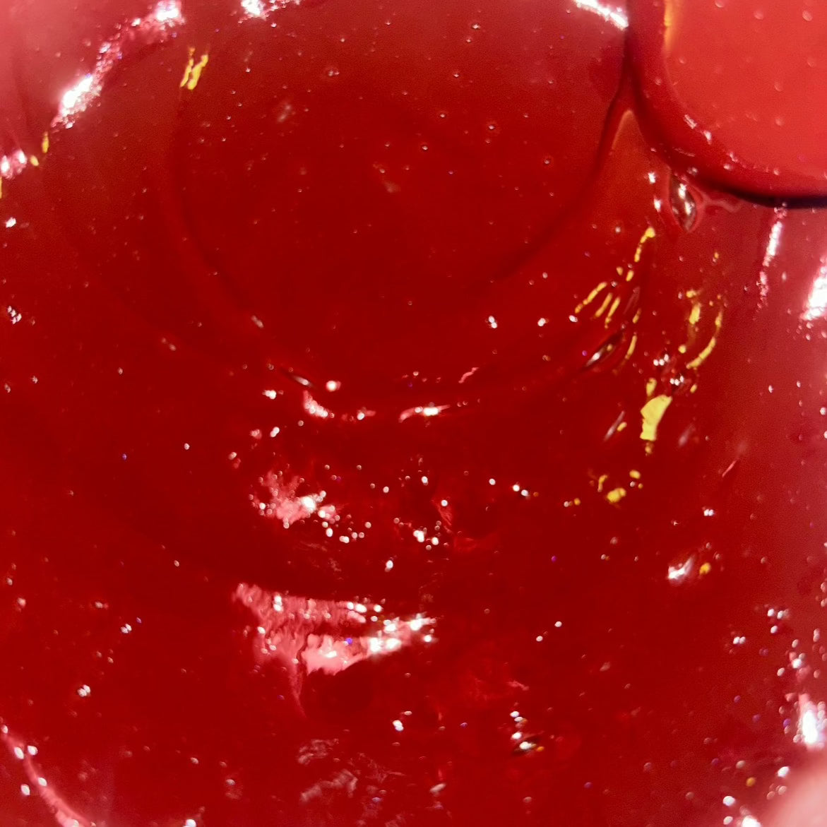 cherry deep red lip gloss swatch making