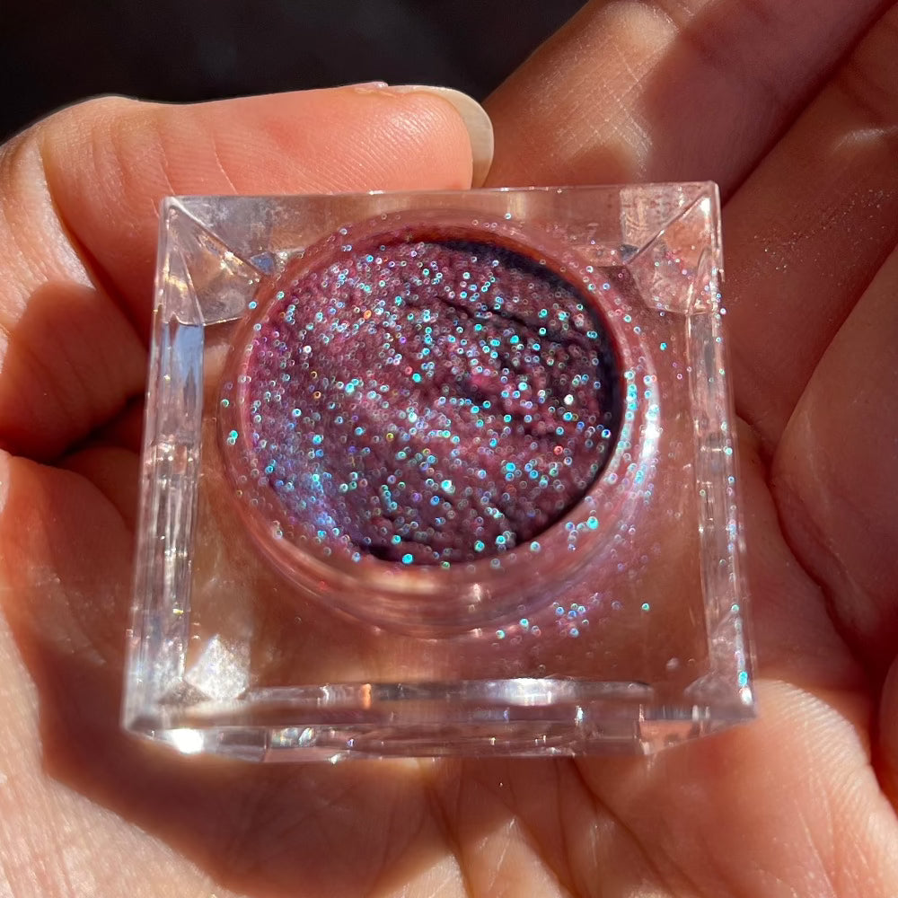 deep berry pigmented eyeshadow sparkle shimmer duochrome