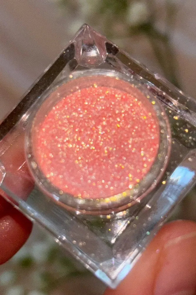 champagne orange sparkle eyeshadow