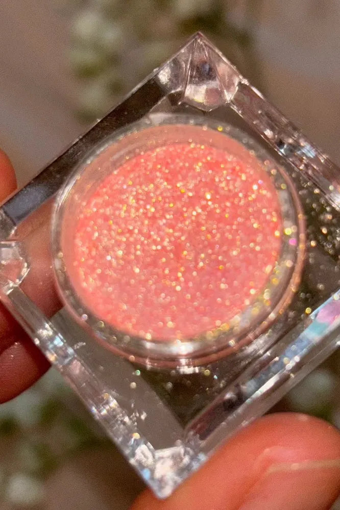 champagne orange sparkle eyeshadow