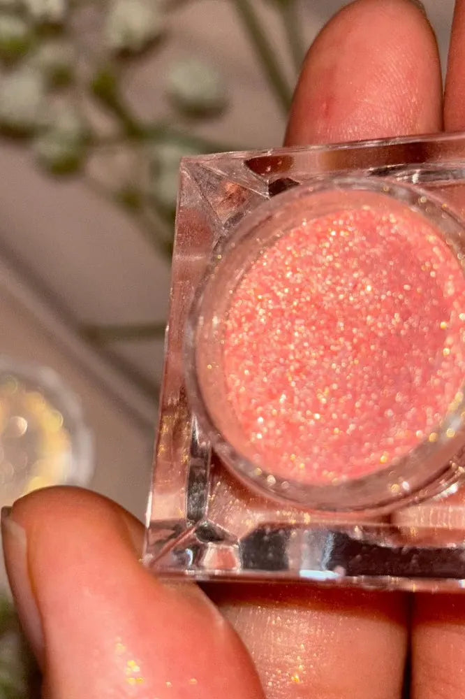 champagne orange sparkle eyeshadow