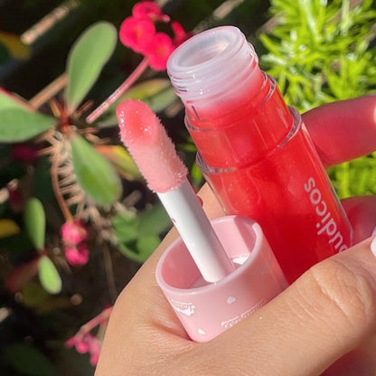 coral pink lip gloss