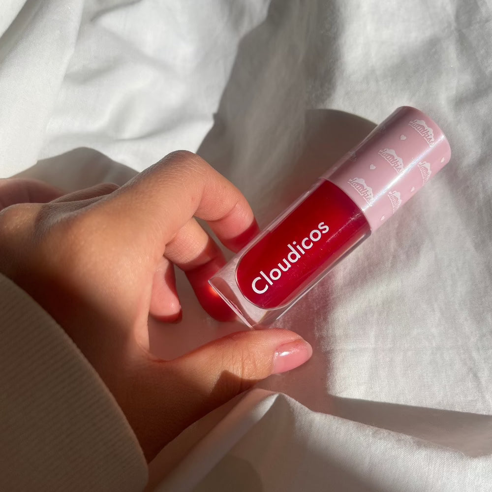 red cherry lip gloss aesthetic