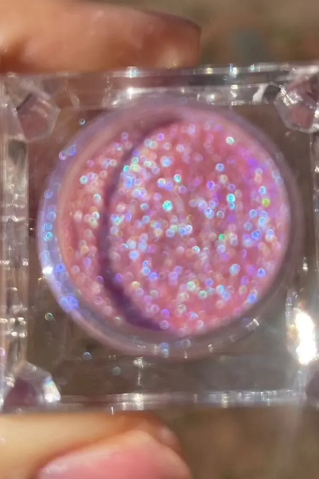 pink funfetti eyeshadow shimmer indie cruelty free