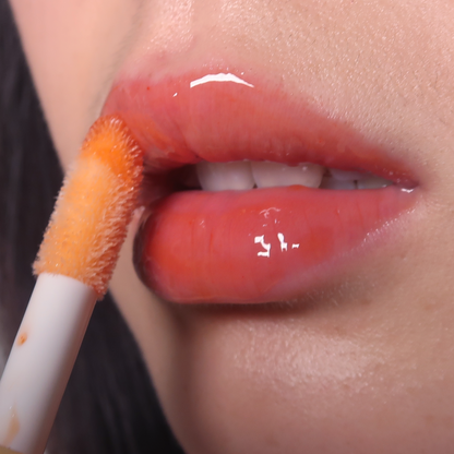 orange juicy lip gloss