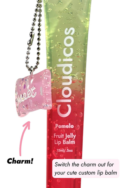 clear glossy lip balm
