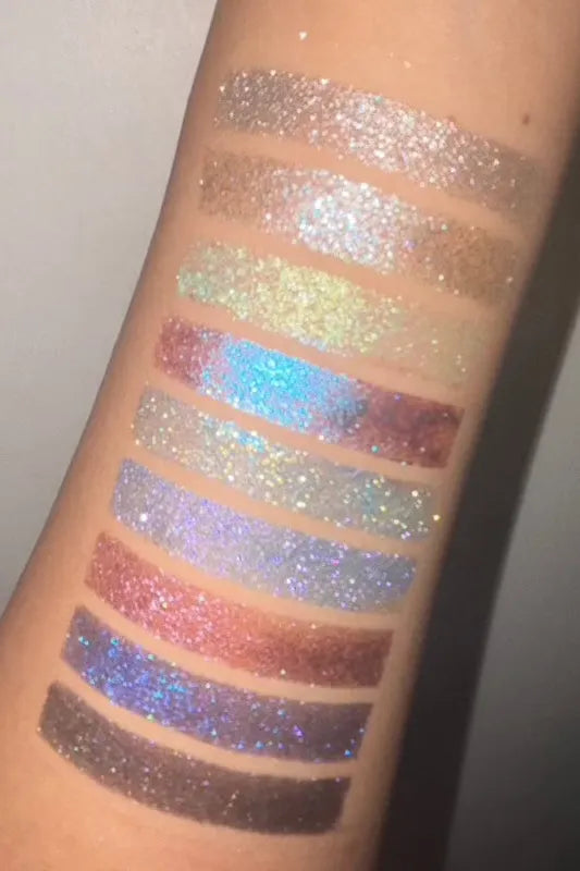 glitter eyeshadow palette swatches