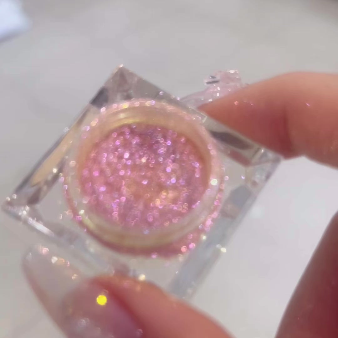 shimmery glitter eyeshadow pigment super sparkly glittery 