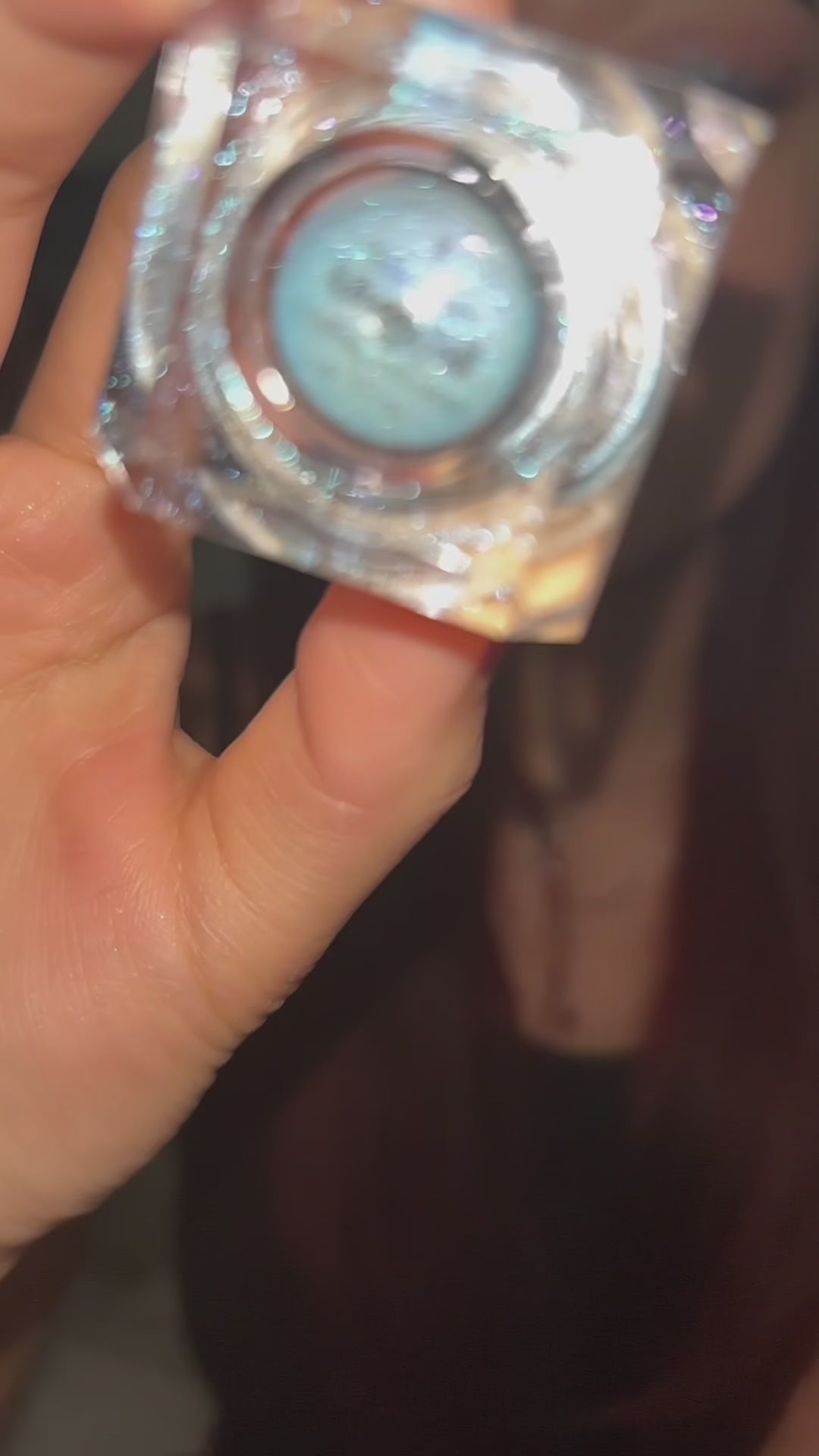 blue eyeshadow