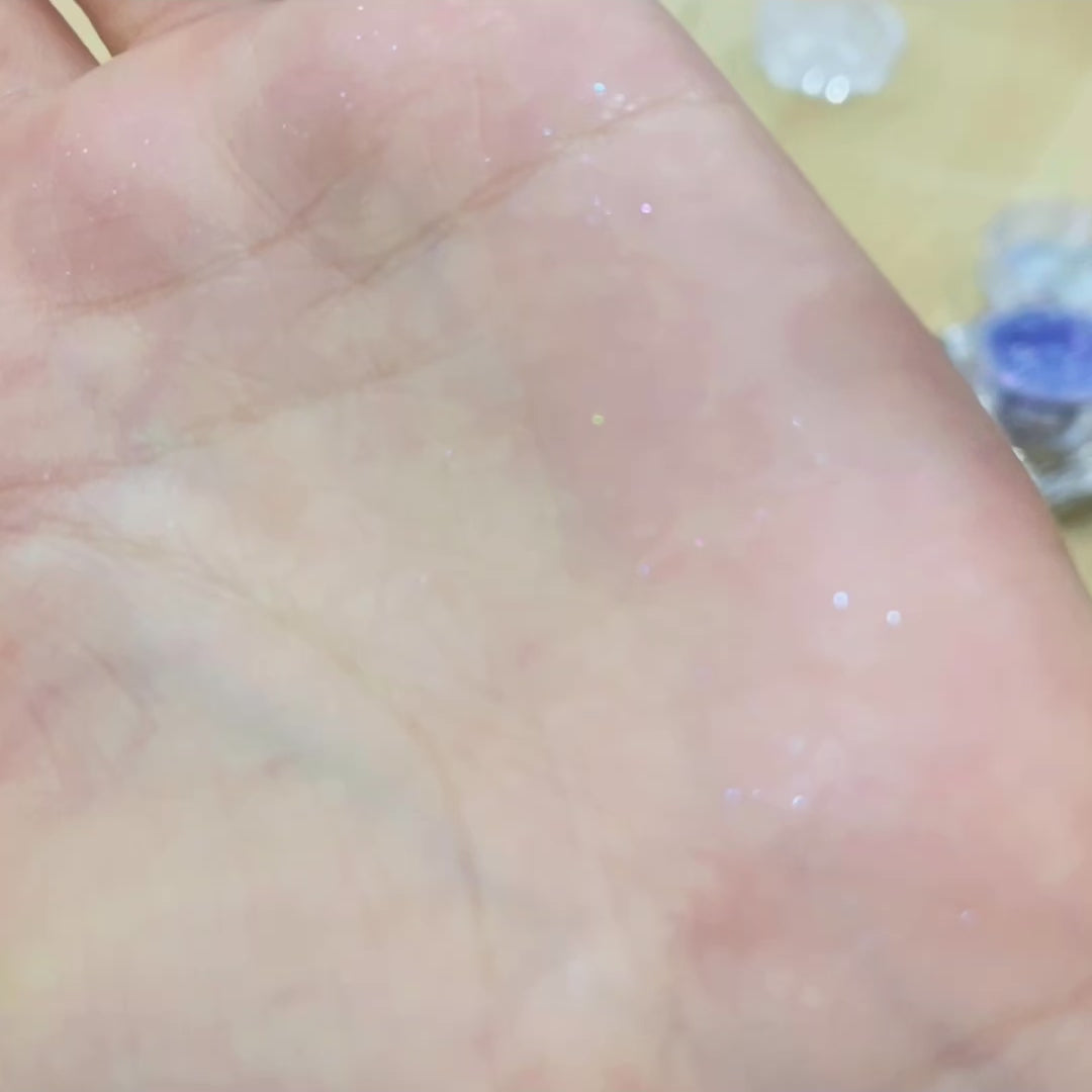 unique blue periwinkle multichrome glitter loose pigment