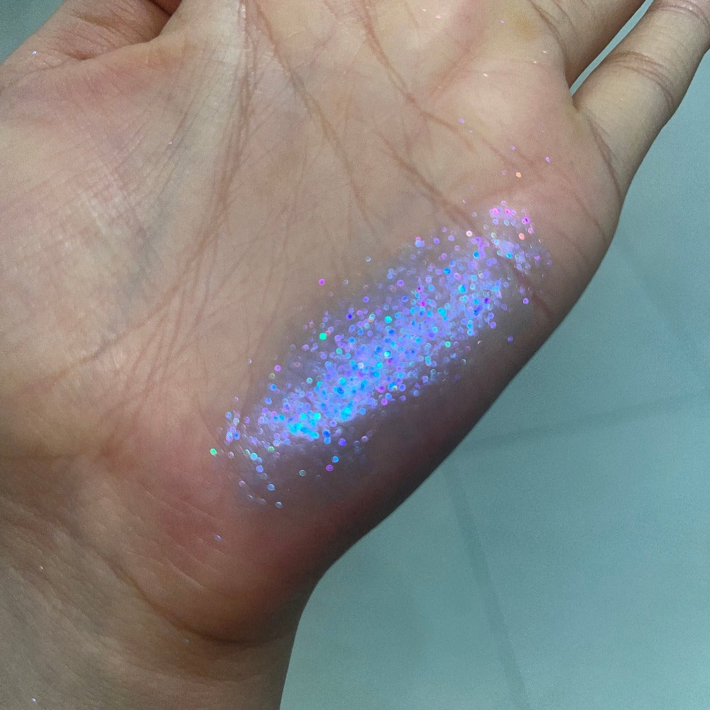 magical blue indigo multichrome sparkly pigment